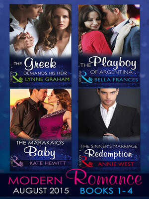 cover image of Modern Romance August Books 1-4
